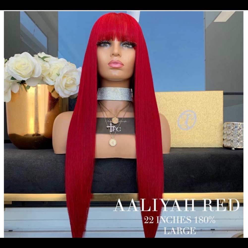 22” Freedom Couture Wig Red Aaliyah.